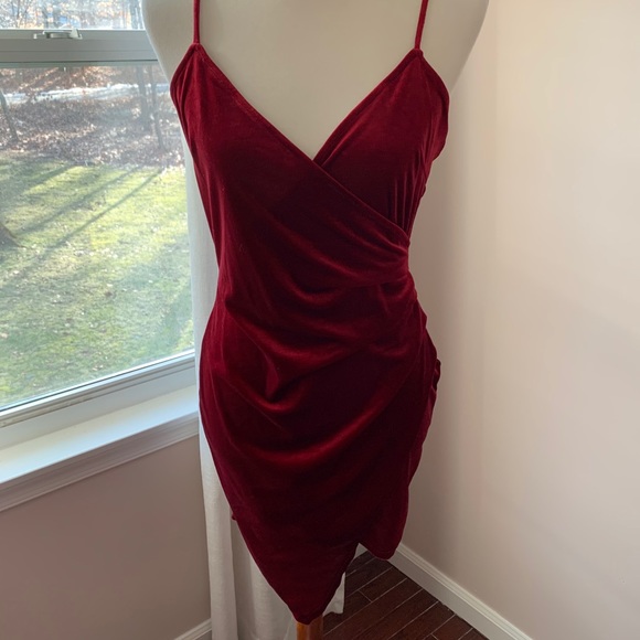 Red Mini Dress - Picture 3 of 4